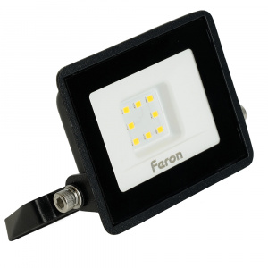 Прожектор светодиодный LED 10Вт 4000К IP65 (LL-918 черный) Feron