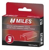 Скобы для степлера плоские Тип 53 12мм (1000шт.) Miles