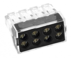 Клемма СМК 773-108 PROxima (4шт.) с пастой 8отв. 1,0-2,5мм² EKF