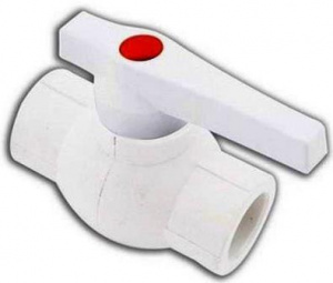 Кран шаровой PP-R Дн32 Оптима белый Valfex