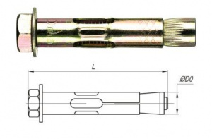Анкерный болт М6 8х80 