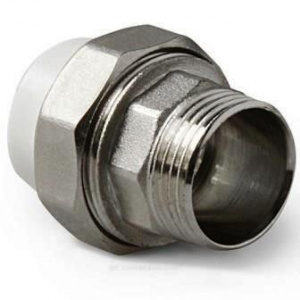 Американка PPR 25х1/2" НР белая Valfex