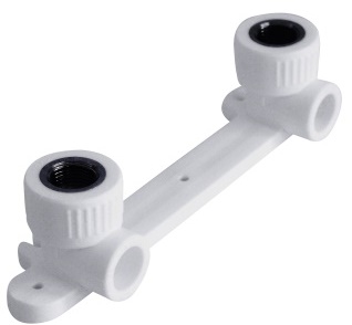 Планка PPR для смесителя 25х1/2" ВР белый Valfex