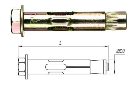 Анкерный болт М8 10х120 