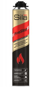 Пена монтажная профессиональная Pro B1 Firestop 65 огнеупорная 850мл SILA