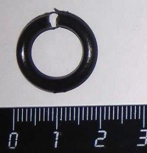 Кольцо упорное для излива смесителя 12х19х3,5мм пластик Симтек
