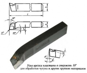Резец подрезной отогнутый 25х16х140 ВК8 2112-0005 ГОСТ 18880 