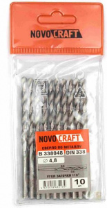 Сверло ц/х ср.сер 4,8х52х86 HSS 4241 Sand NovoCRAFT
