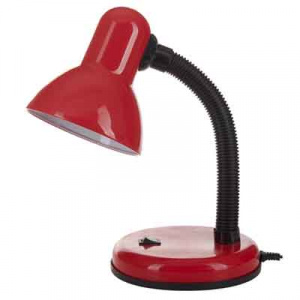 Настольная лампа 1х60Вт Е27 (UF-301P C04 красный) Ultraflash