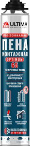 Пена монтажная профессиональная 65 OPTIMUM всесезонная 780мл ULTIMA