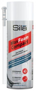 Пена монтажная бытовая Max Foam Compact всесезонная 400мл SILA