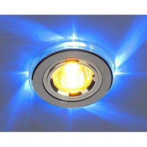 Светильник MR16 встраив.(2060/2 GD/LED/BL золото/синий) Elektrostandard