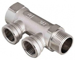 Коллектор 3/4" на 2вых.1/2"ВР VALTEC