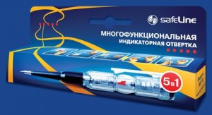 Отвертка индикаторная многофункциональная "5 в 1" Safeline